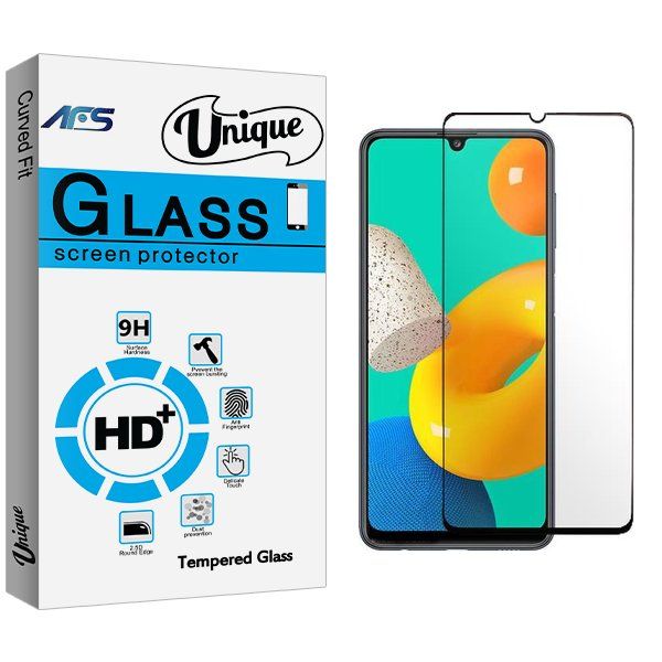 محافظ صفحه نمایش شیشه ای ای اف اس مدل Unique Full مناسب برای گوشی موبایل سامسونگ Galaxy M32