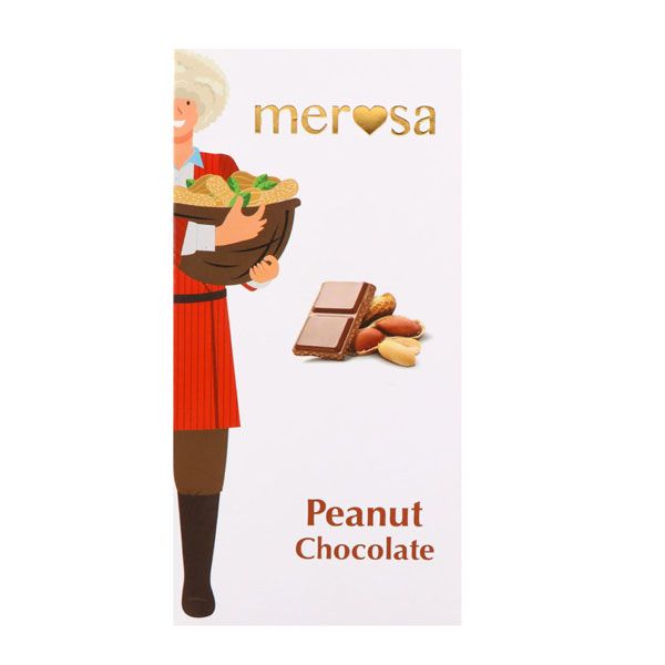شکلات با طعم بادام زمینی مروسا - 100 گرم
