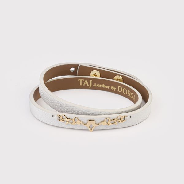 دستبند طلا 18 عیار زنانه تاج مدل G114-1
