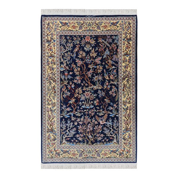 فرش دستبافت دو و نیم متری اصفهان حاج باقری کد 2005