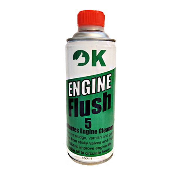 محلول موتورشوی اوکی مدل Flush5 حجم 450 میلی لیتر