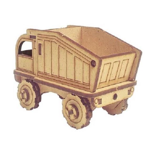 ساختنی مدل چوبی سه بعدی طرح مینی کامیون