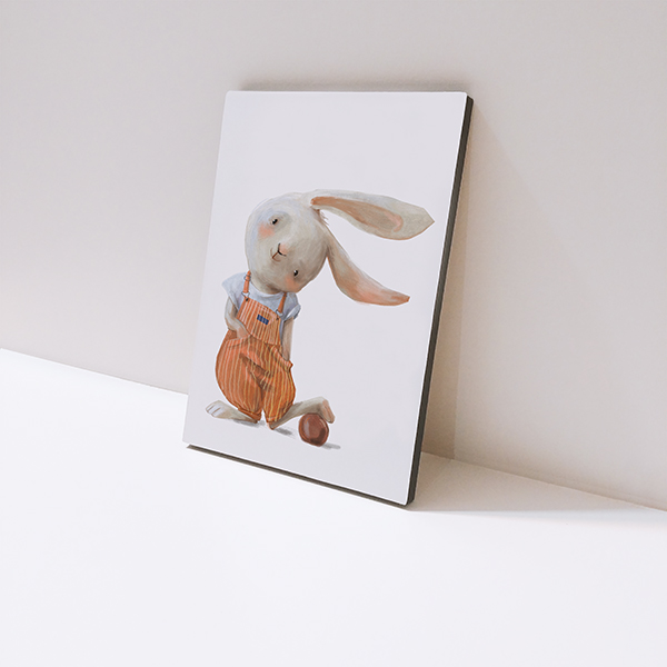 تابلو شاسی کودک سالی وود مدل خرگوش بازیگوش کد T170213