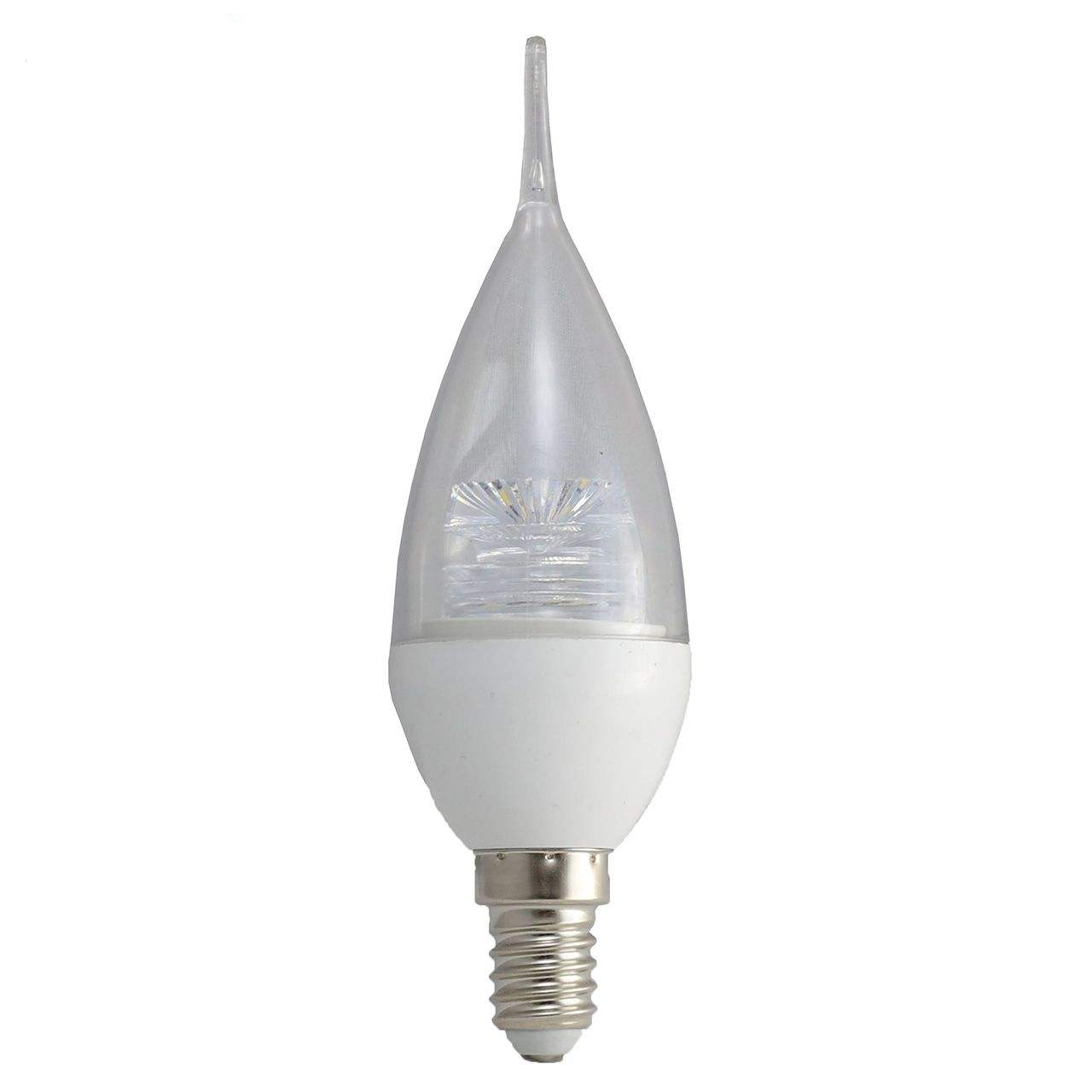 لامپ ال ای دی 6 وات خزرشید مدل اشکی شفاف کد 06 پایه E14