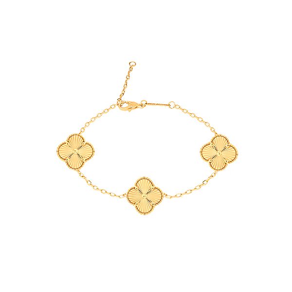 دستبند طلا 18 عیار زنانه ماوی گالری مدل طرح ونکلیف الحمبرا 3