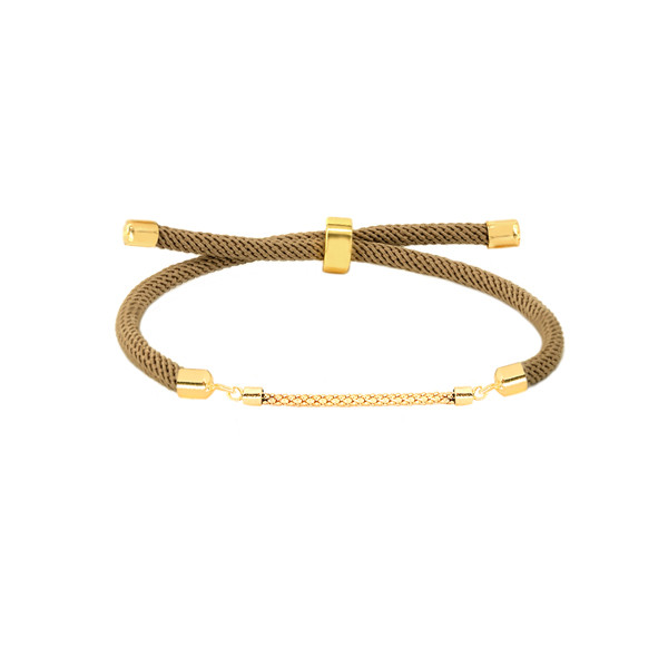 دستبند طلا 18 عیار زنانه ماوی گالری مدل پاپ کورن