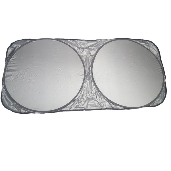 آفتابگیر شیشه جلو خودرو مدل عینکی به همراه کاور نگهدارنده