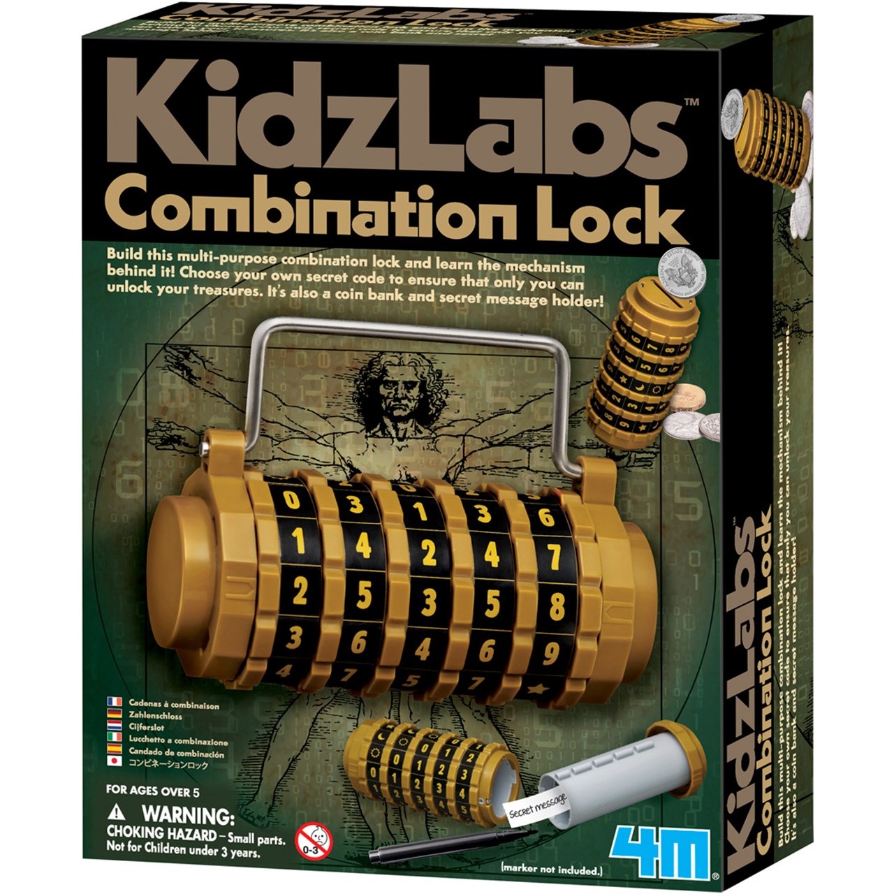 اسباب بازی آموزشی 4ام مدل Kidz Labs Combination Lock