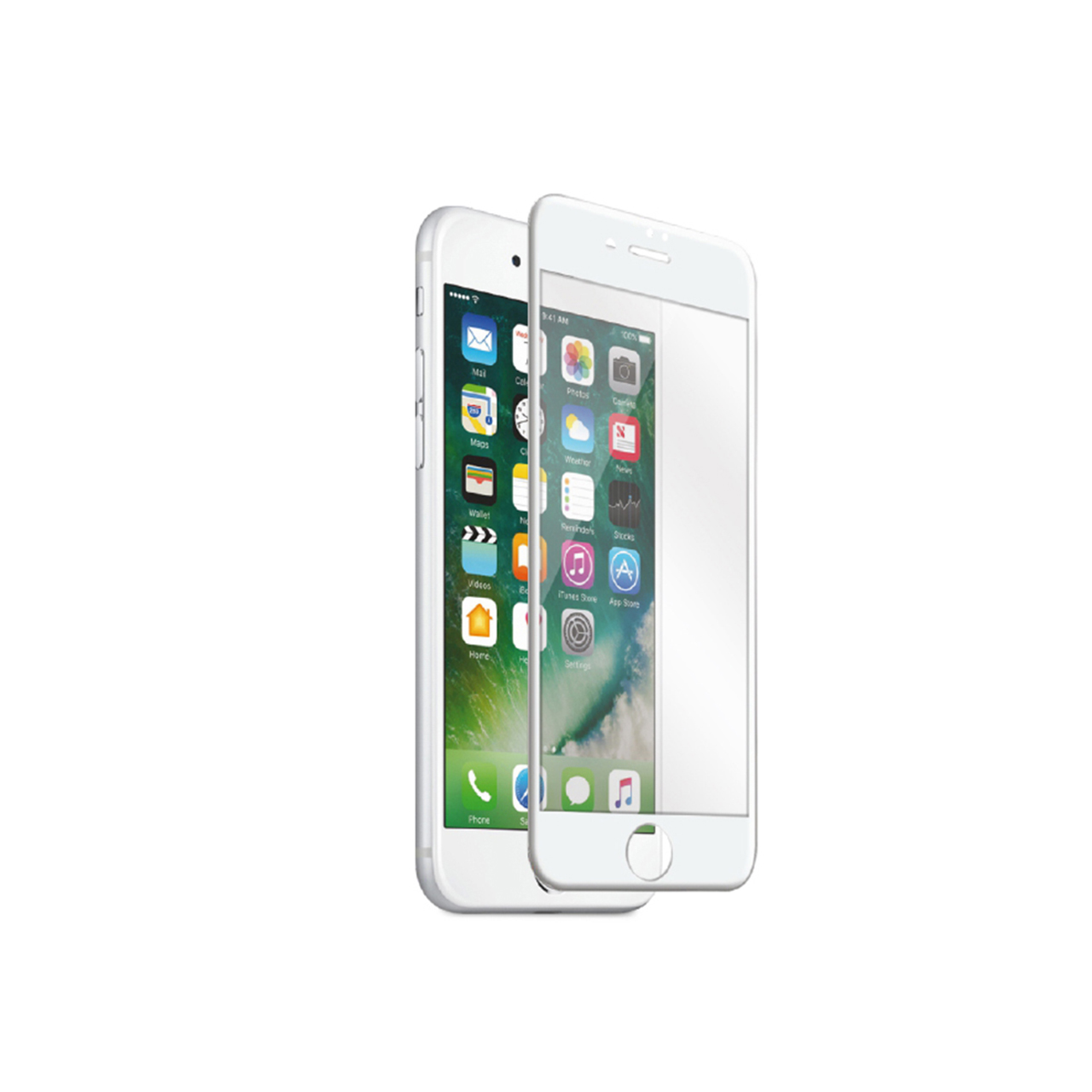 محافظ صفحه نمایش شیشه ای نزتک مدل 3D Case Friendly Full مناسب برای گوشی موبایل اپل آیفون 7 / 8 پلاس