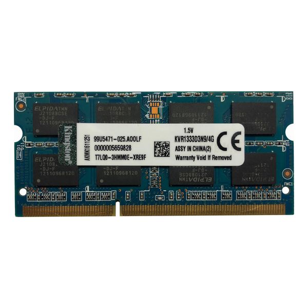 رم لپ تاپ کینگستون مدل 10600 DDR3 1333MHz ظرفیت 4 گیگابایت