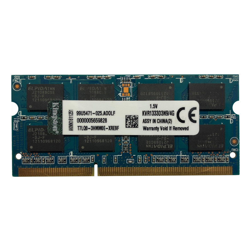 رم لپ تاپ کینگستون مدل 10600 DDR3 1333MHz ظرفیت 4 گیگابایت
