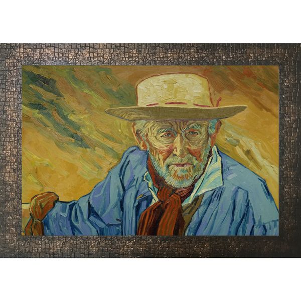  تابلو چاپ سی طرح پرتره پیر مرد کشاورز کد A007