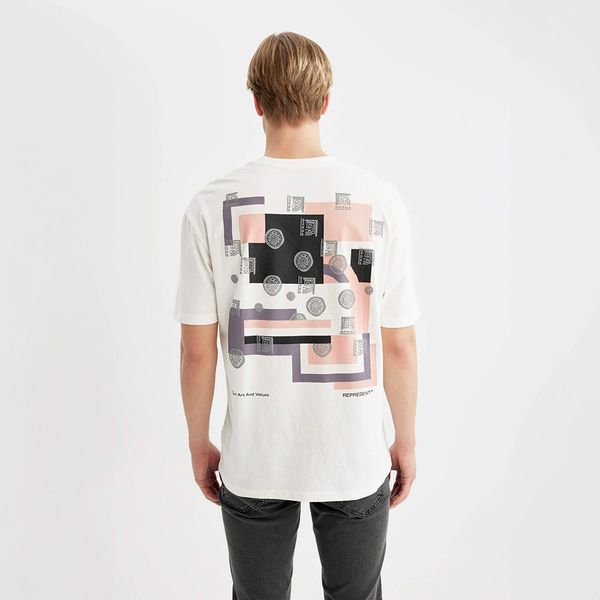 تی شرت آستین کوتاه مردانه دفکتو مدل REPRESENT