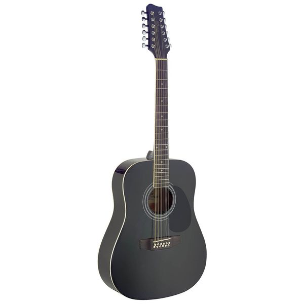 گیتار آکوستیک 12 سیم استگ مدل SA40D/12 BK