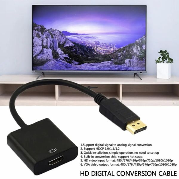 کابل تبدیل DISPLAY به HDMI مدل 987 طول 0.3 متر