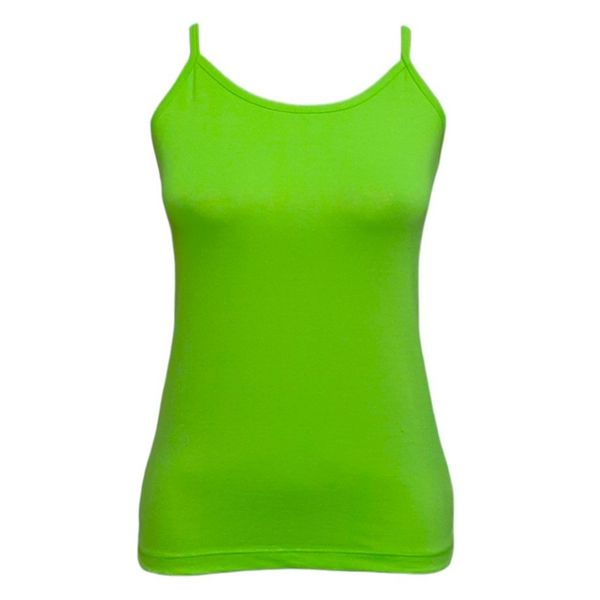 تاپ زنانه دوک مدل بنددار رنگ سبز فسفری