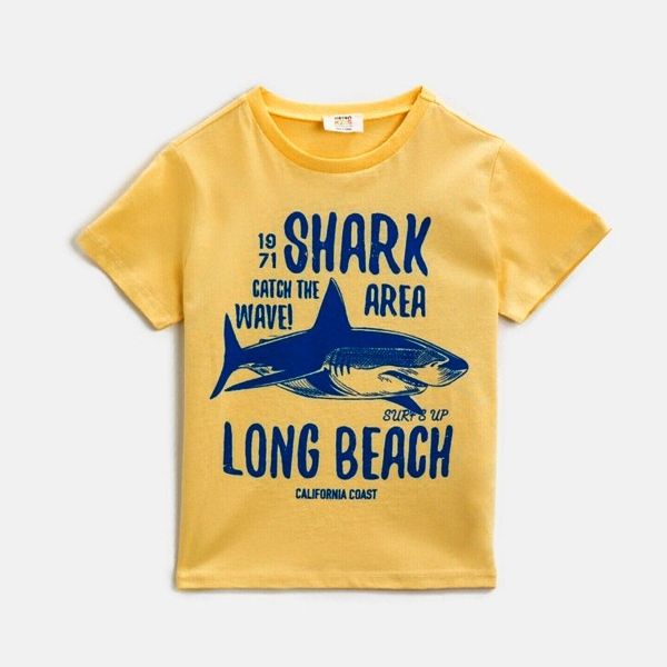 تی شرت آستین کوتاه پسرانه کوتون مدل shark