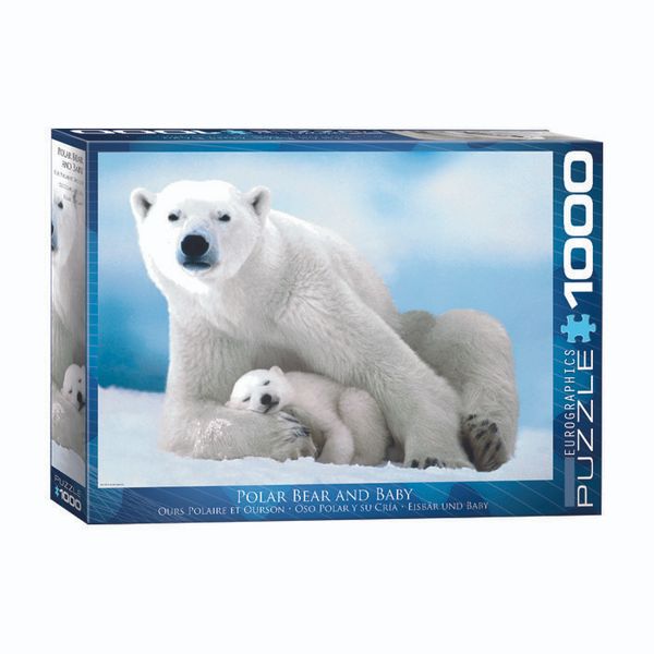 پازل 1000 تکه یوروگرافیکس پازلز مدل Polar Bear and Baby كد 1198-6000