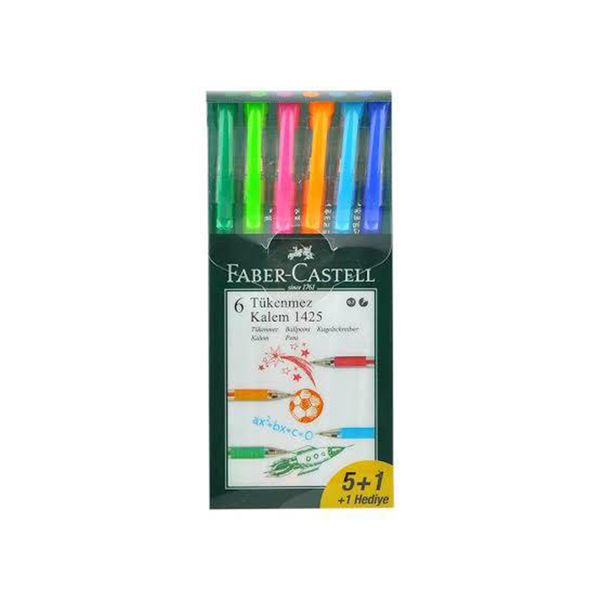 خودکار فابر کاستل مدل 6 pen بسته 6 عددی