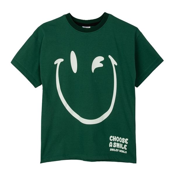 تی شرت آستین کوتاه بچگانه جی بی جو مدل smile کد 3081 