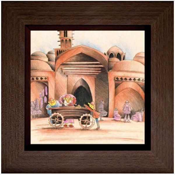 تابلو نقاشی گالری آثار هنر امروز طرح لبو فروش در یزد کد 18506