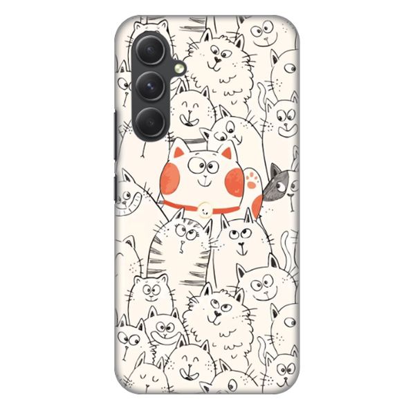 کاور طرح گربه خوشحال کد DIMO-024 مناسب برای گوشی موبایل سامسونگ Galaxy A54