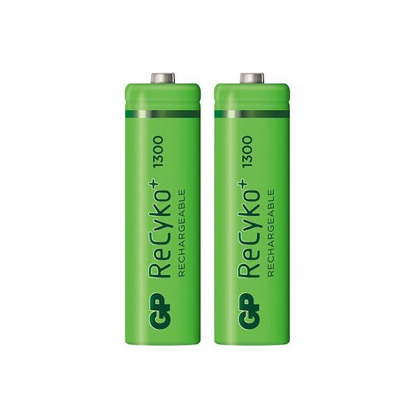باتری قلمی قابل شارژ جی پی مدل  ReCyko Plus 1300-GP بسته دو عددی