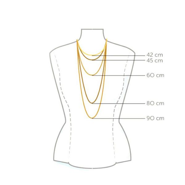گردنبند طلا 18 عیار زنانه مانچو کد sfgs023