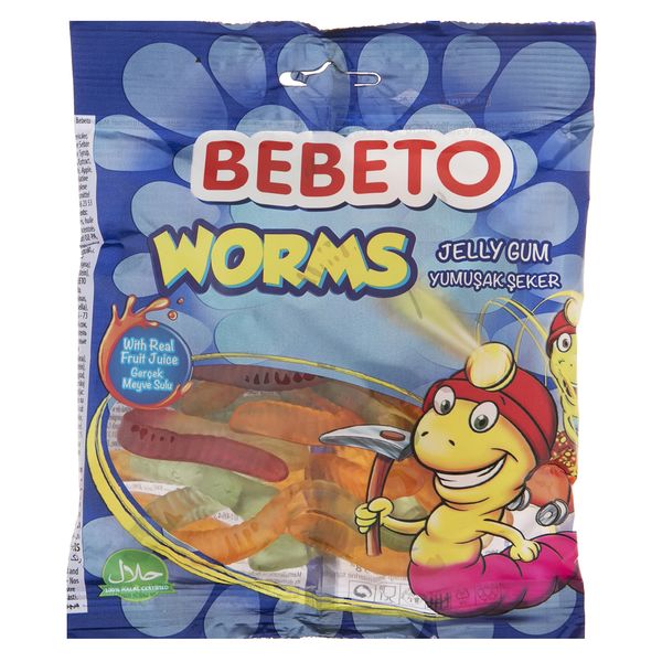 پاستیل ببتو مدل Worms مقدار 80 گرم