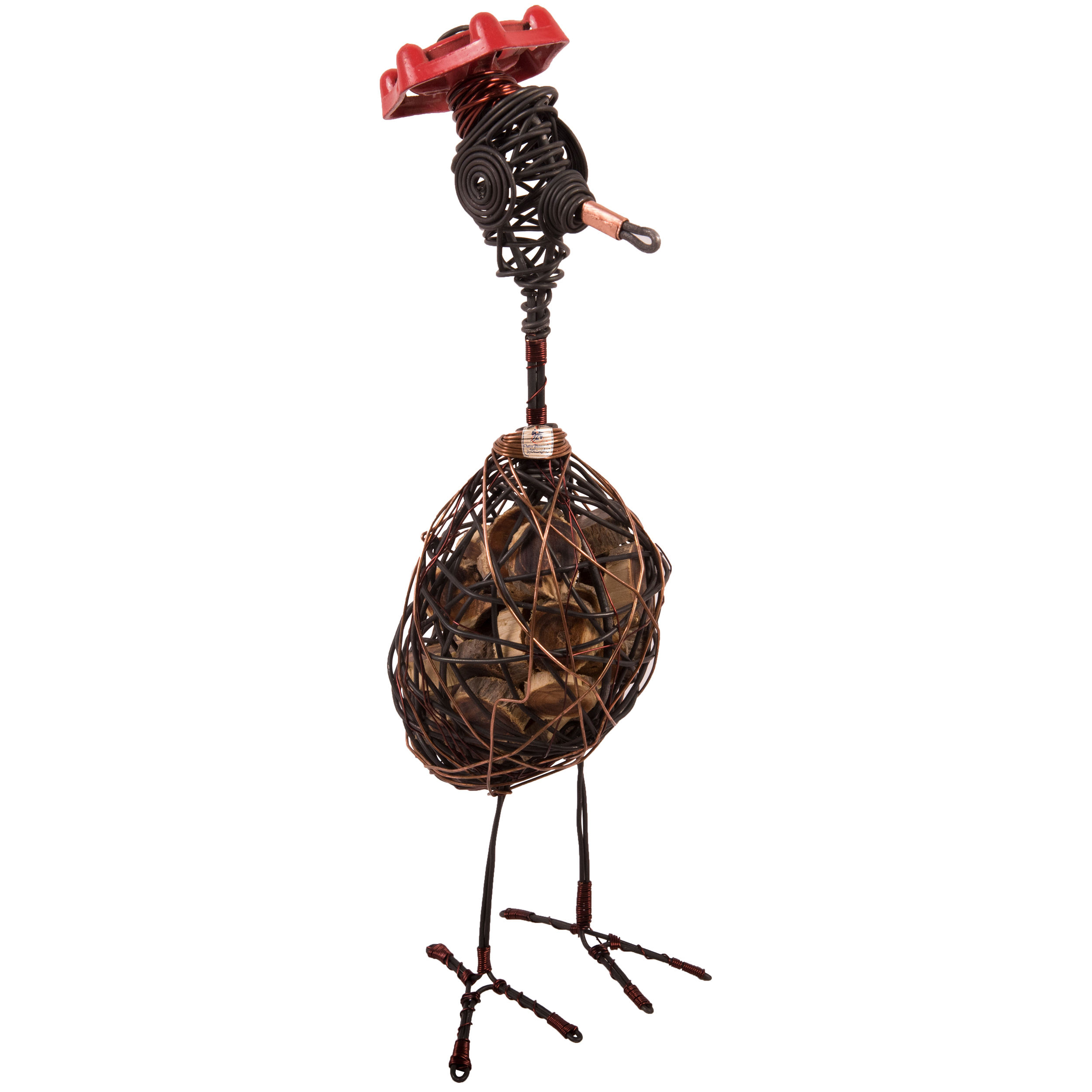 مجسمه چترفیروزه مدل پرنده فانتزی ترکیبی طرح 54