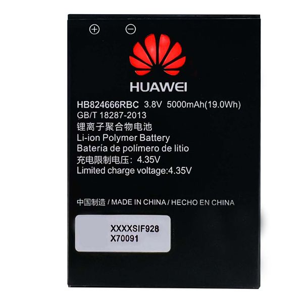 باتری لیتیوم یون هوآوی مدل HB824666RBC ظرفیت 5000 میلی آمپر ساعت مناسب برای مودم قابل حمل هوآوی E5785-320