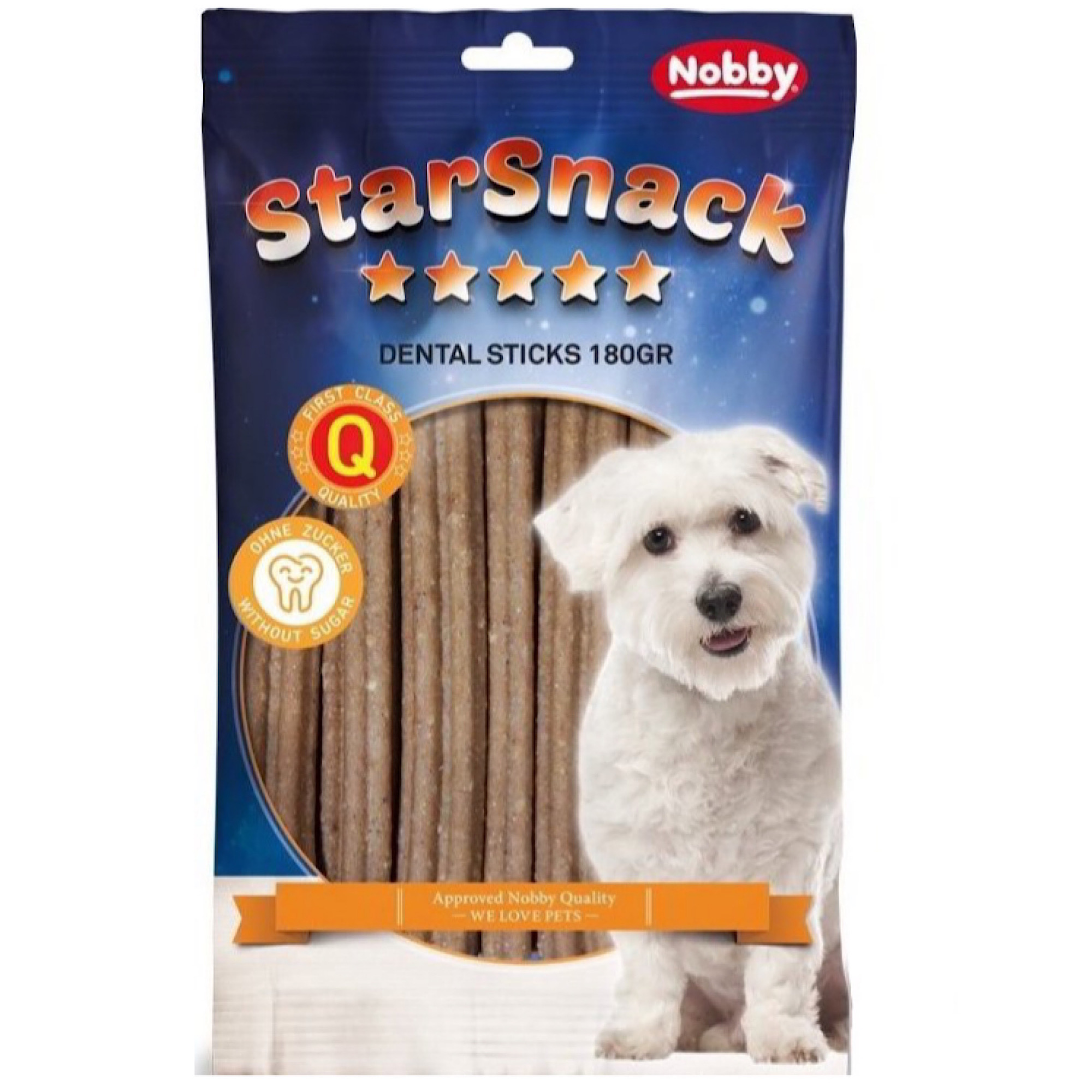 تشویقی سگ نوبی مدل starsnack dental sticks وزن 180 گرم