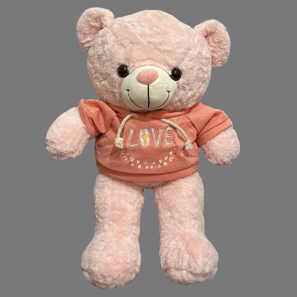 عروسک طرح خرس تدی مدل Teddy Bear with LOVE Hoodie ارتفاع 52 سانتی‌متر