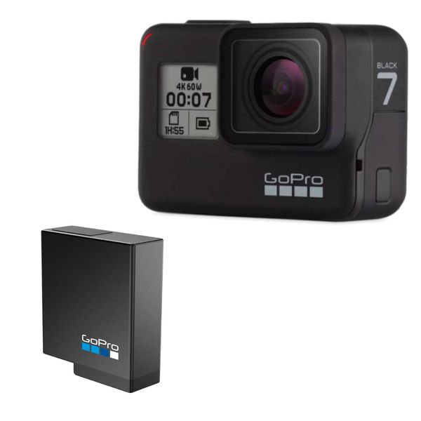 دوربین فیلم برداری ورزشی گوپرو مدل HERO 7 Black به همراه باتری لیتیومی گوپرو