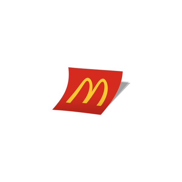 استیکر تزئینی موبایل و تبلت لولو مدل لوگو رستوران مکدونالدز MCDONALDS کد 646