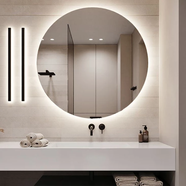 آینه سرویس بهداشتی تارا دکور مدل بک لایت ساده کد c141
