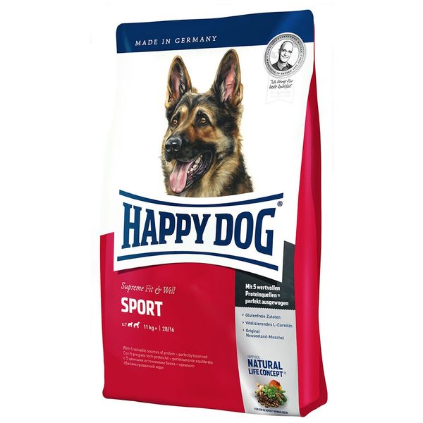 غذای خشک سگ هپی داگ مدل مخصوص سگ های ورزشی و کاری 15 کیلوگرمی