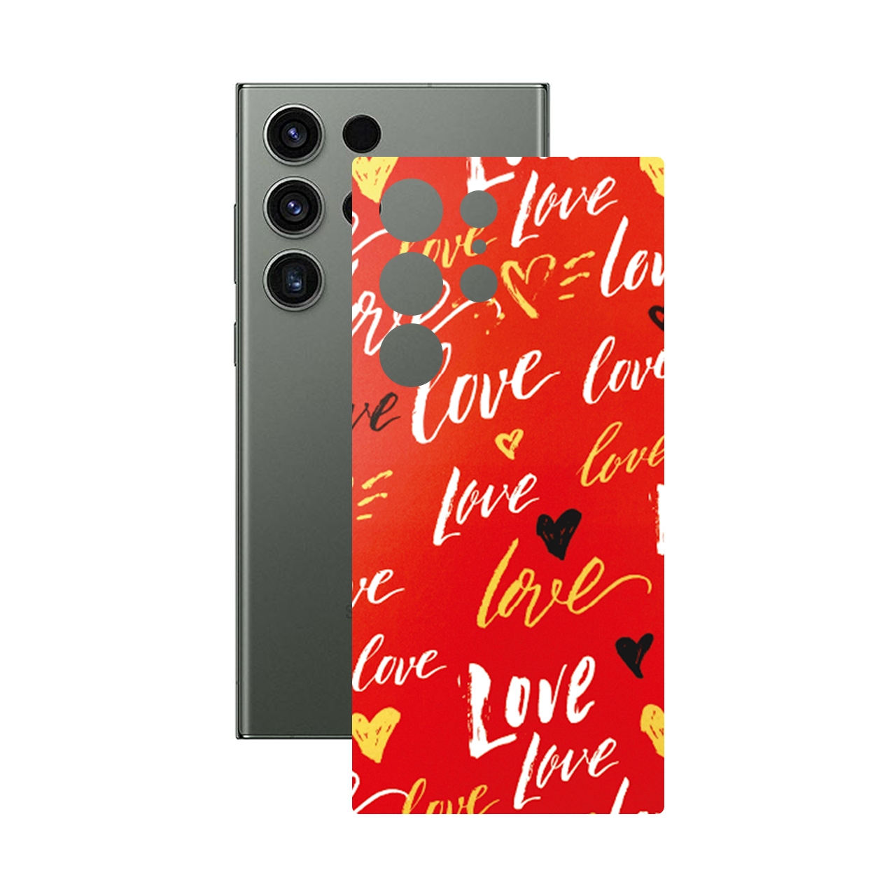  برچسب پوششی راک اسپیس مدل  Love مناسب برای گوشی موبایل سامسونگ Galaxy S23 Ultra 