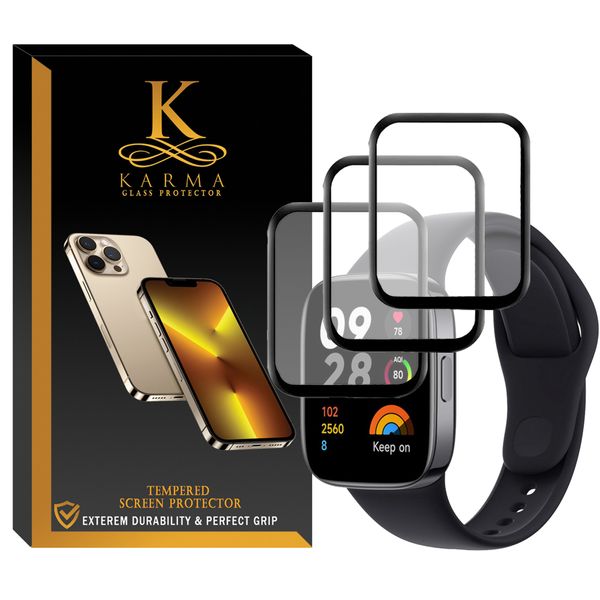 محافظ صفحه نمایش کارما مدل KA-PM مناسب برای ساعت هوشمند شیائومی Redmi Watch 3 بسته سه عددی