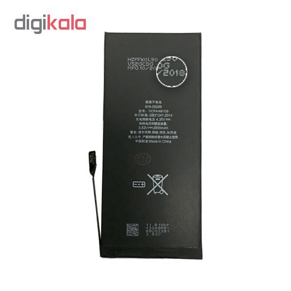 باتری موبایل مدل 00042-616 APN با ظرفیت 2750 میلی آمپر ساعت مناسب برای گوشی موبایل اپل iPhone 6S Plus
