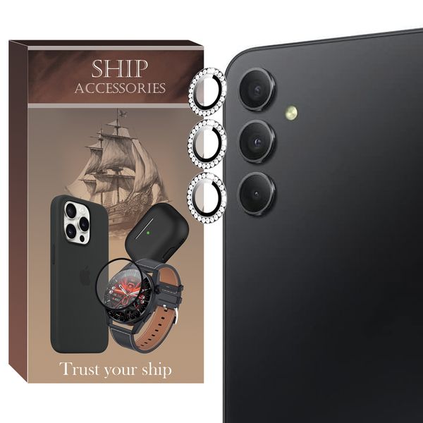 محافظ لنز دوربین شیپ مدل Ring-Diamond-SH مناسب برای گوشی موبایل سامسونگ Galaxy A55