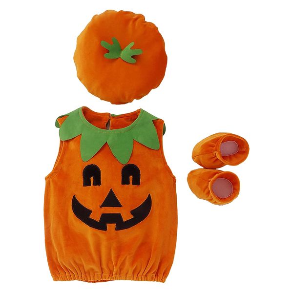 ست 3 تکه لباس نوزادی مدل halloween pumpkin