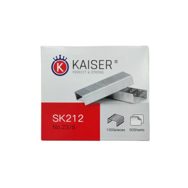 سوزن منگنه کایزر کد SK212 سایز 23/8 بسته 1000 عددی