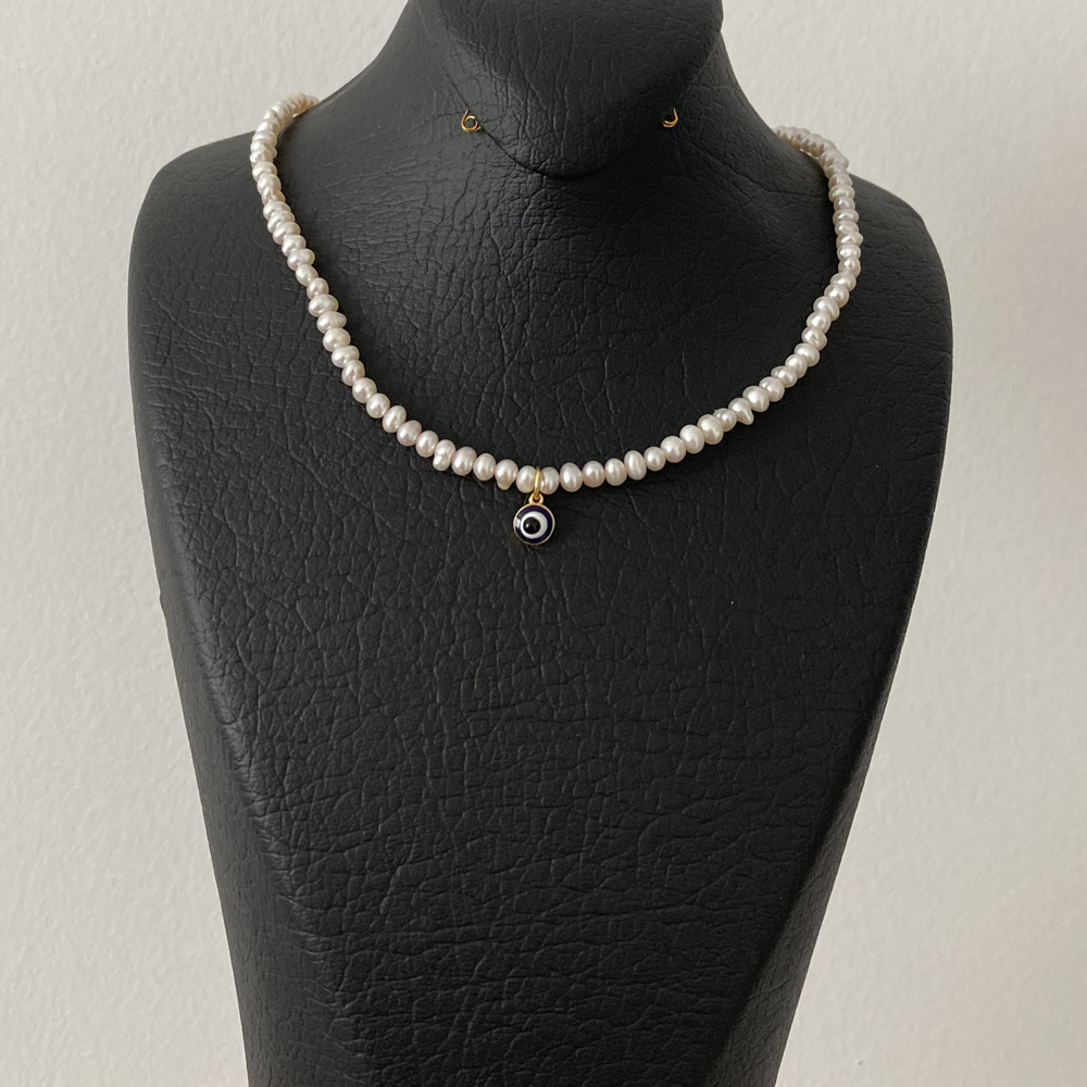 گردنبند طلا 18 عیار زنانه الماسین آذر مدل Mina01