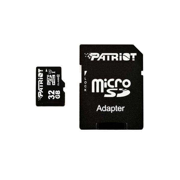 کارت حافظه microSDHC پتریوت کلاس 10 استاندارد UHS-I مدل LX سرعت 85MB/s ظرفیت 32 گیگابایت همراه با آداپتور SD