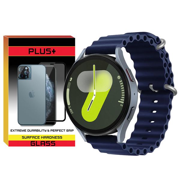 بند پلاس مدل Ocean PL مناسب برای ساعت هوشمند سامسونگ Galaxy Watch 4/5/6/7/FE سایز 40/43/44/46/47 میلی متری