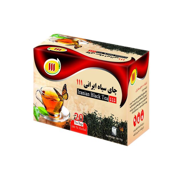 چای سیاه ایرانی 111 بسته 20 عددی