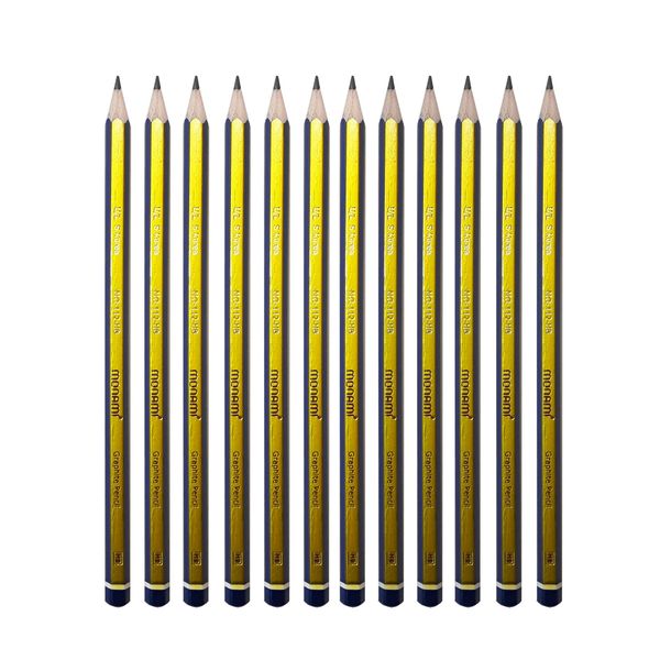 مداد مشکی مونامی مدل Graphite Pencil کد MO-112-HB
