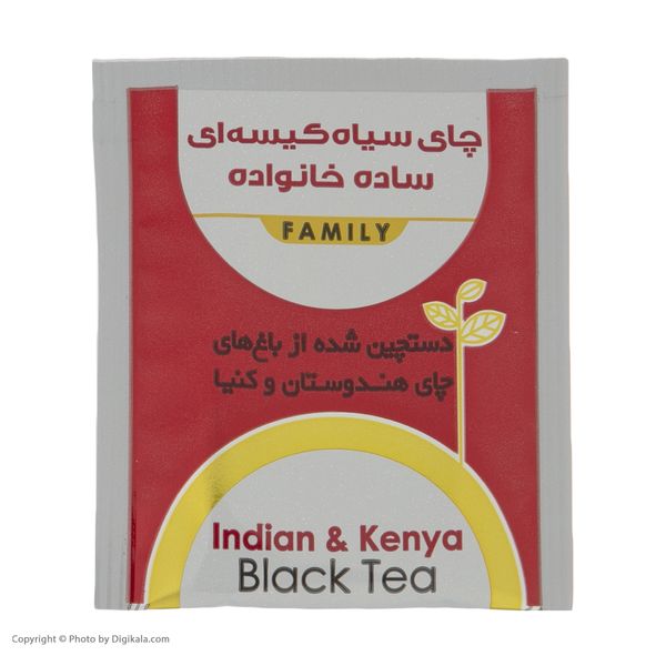 چای کیسه ای ساده خانواده چای دبش بسته 100 عددی 
