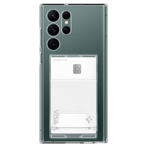 کاور اسپیگن مدل Crystal Slot مناسب برای گوشی موبایل سامسونگ Galaxy S22 Ultra